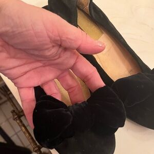 LANVIN-Paris Black Suede Ballerina Flats- MUST HAVE!~